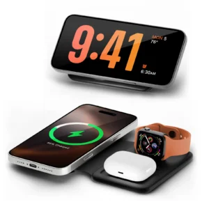 15W Wireless Chargers Magnetic 3 in 1 Foldable Stand Pad