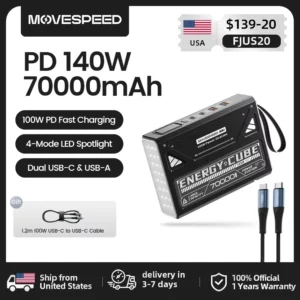 MOVESPEED Large Capacity Power Bank 140W Max Fast Charge